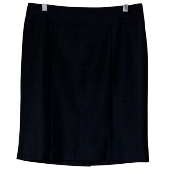 GEORGE Career Mini Skirt Dark Denim Color Polyester Rayon Blend Women's Size 6 - Picture 1 of 9